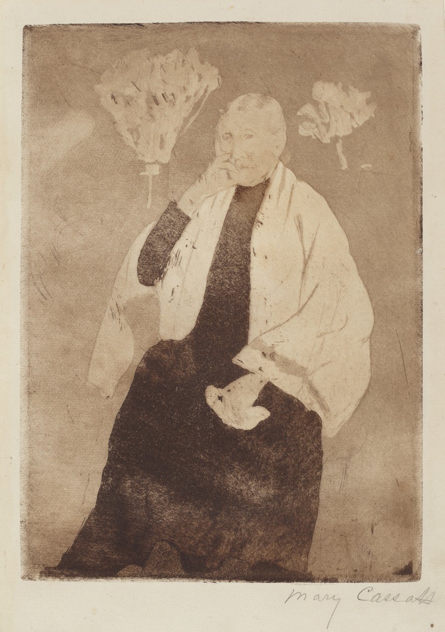 Portrét umělcovy matky od Mary Cassatt