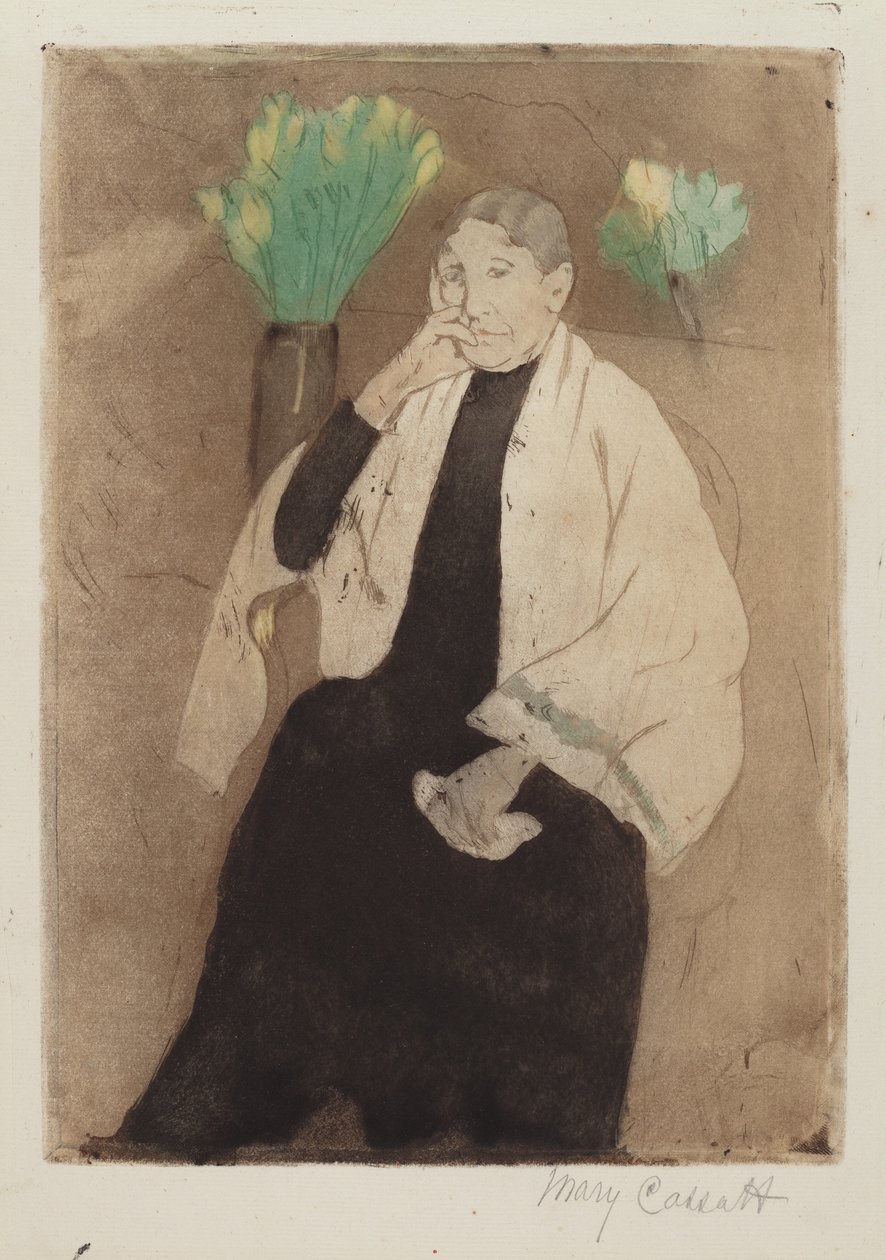 Portrét umělcovy matky od Mary Cassatt