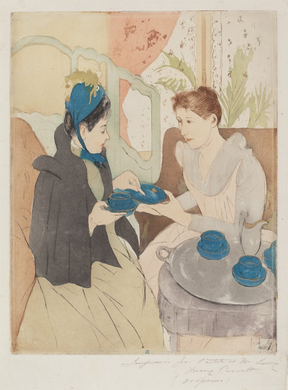 Odpolední čajový dýchánek od Mary Cassatt