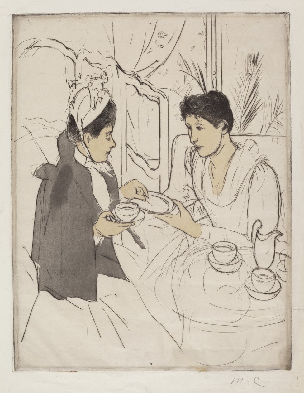 Odpolední čajový dýchánek od Mary Cassatt