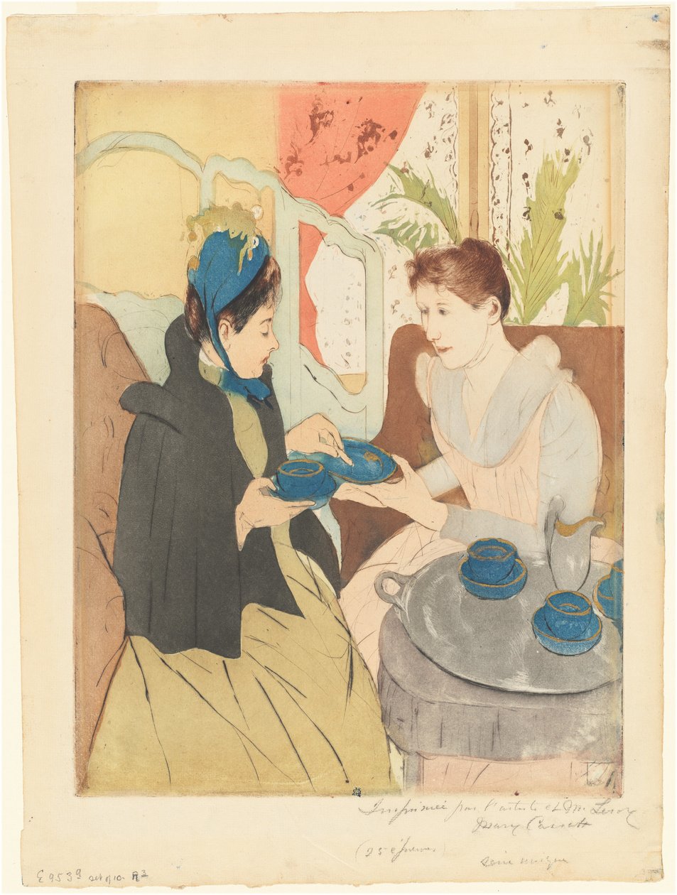 Odpolední čajový dýchánek, 1890-1891. od Mary Cassatt