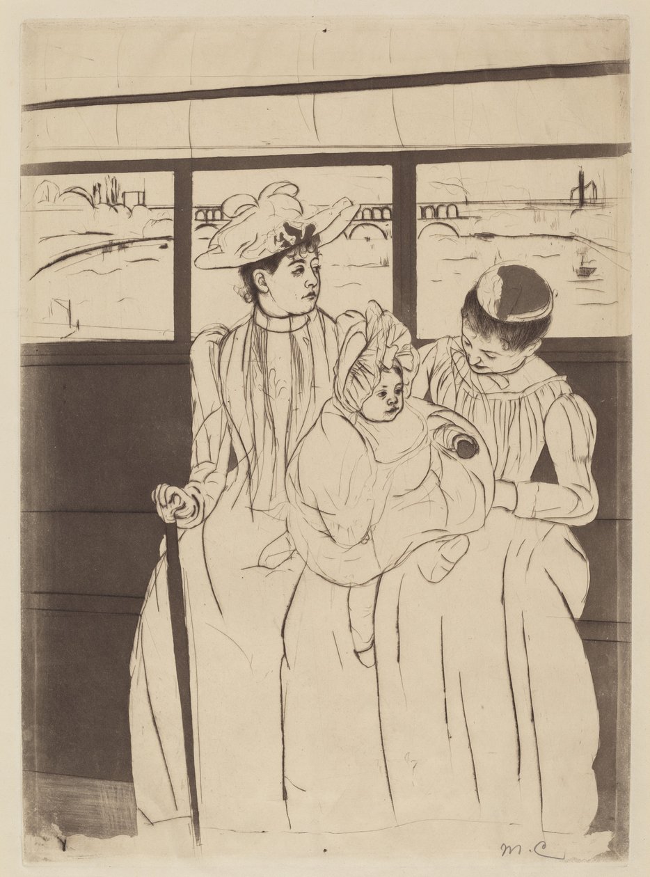 V Omnibusu od Mary Cassatt