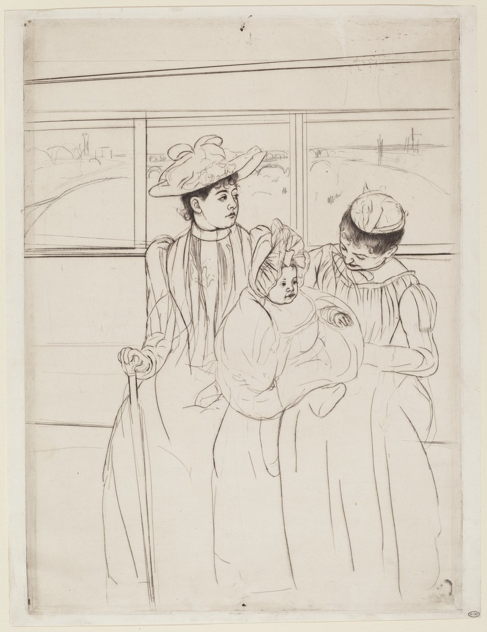 V Omnibusu, 1890-1891. od Mary Cassatt
