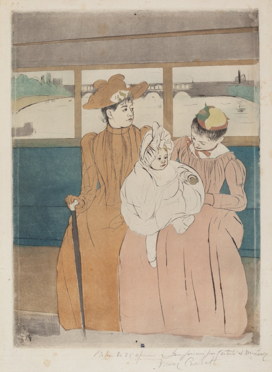 V Omnibusu, 1890-1891. od Mary Cassatt