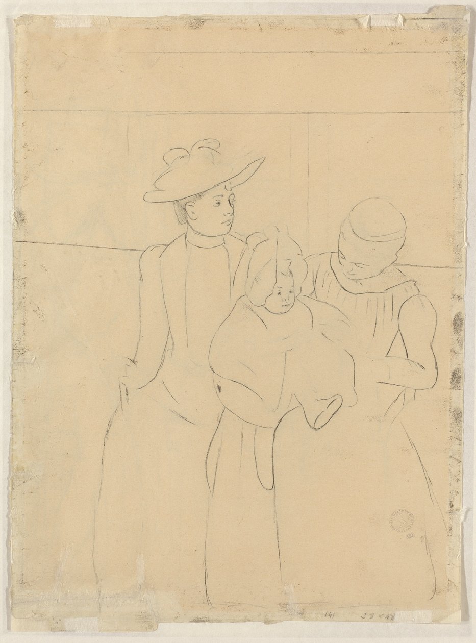 V Omnibusu [verso], c. 1891. od Mary Cassatt