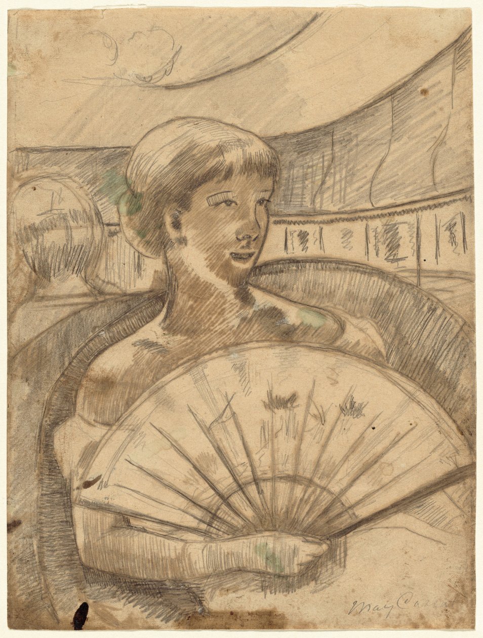 In the Opera Box (č. 3) [recto] od Mary Cassatt