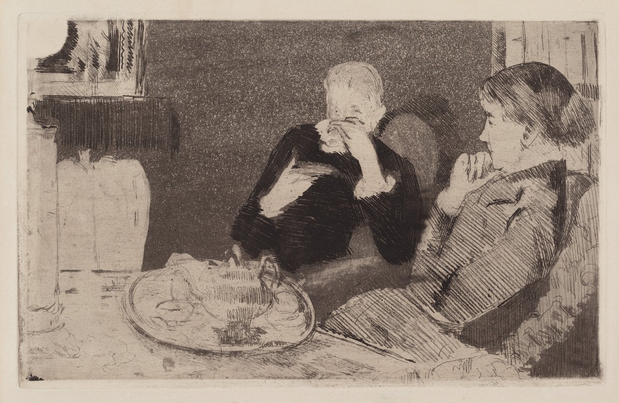 Lydia a její matka u čaje, 1882. od Mary Cassatt