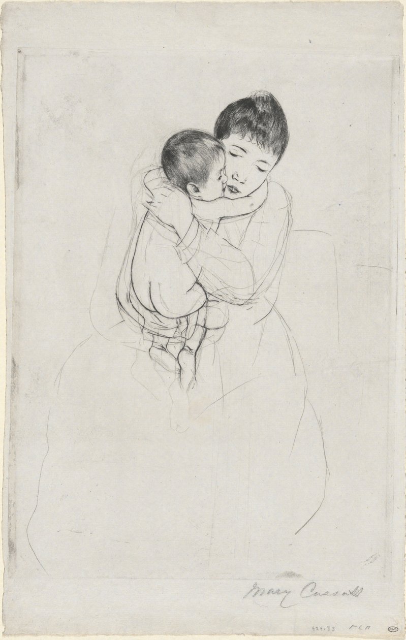 Mateřské pohlazení od Mary Cassatt