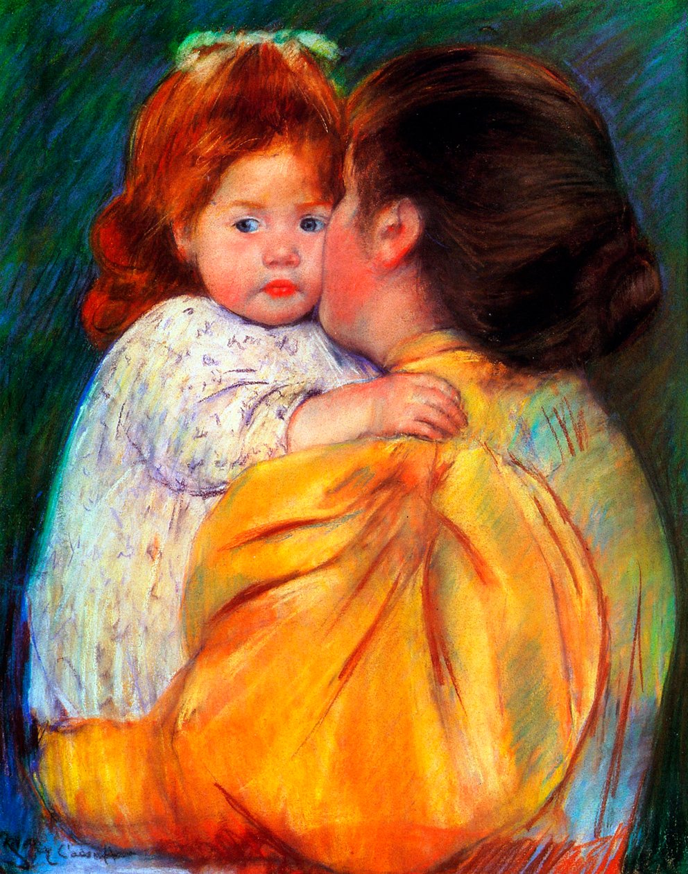 Mateřský polibek, 1896. od Mary Cassatt