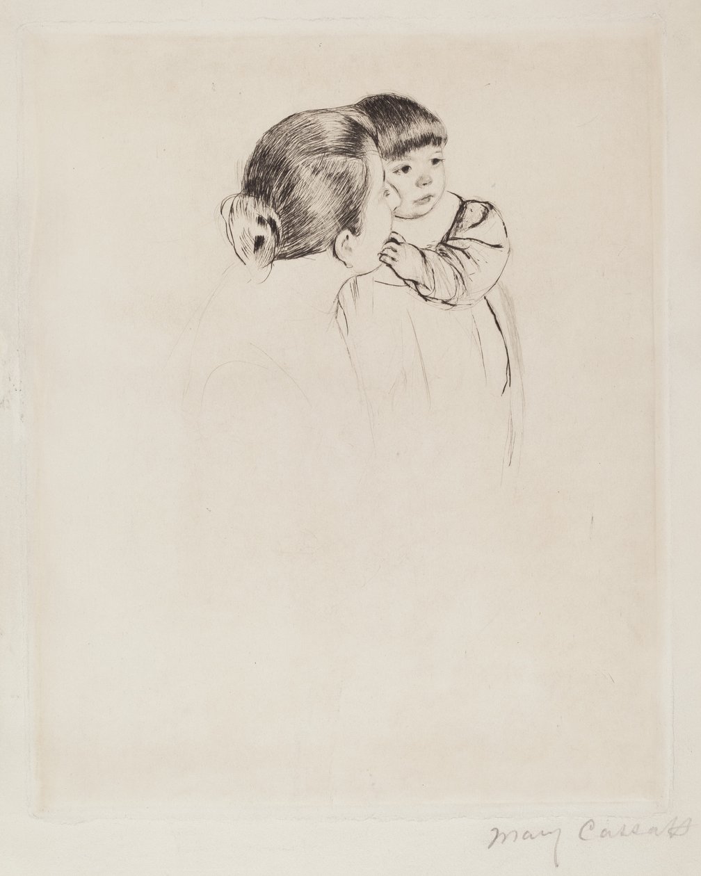 Rolnická matka a dítě od Mary Cassatt