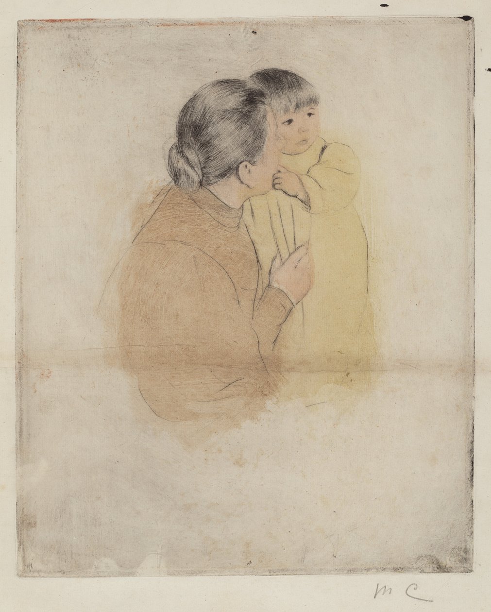 Rolnická matka a dítě od Mary Cassatt