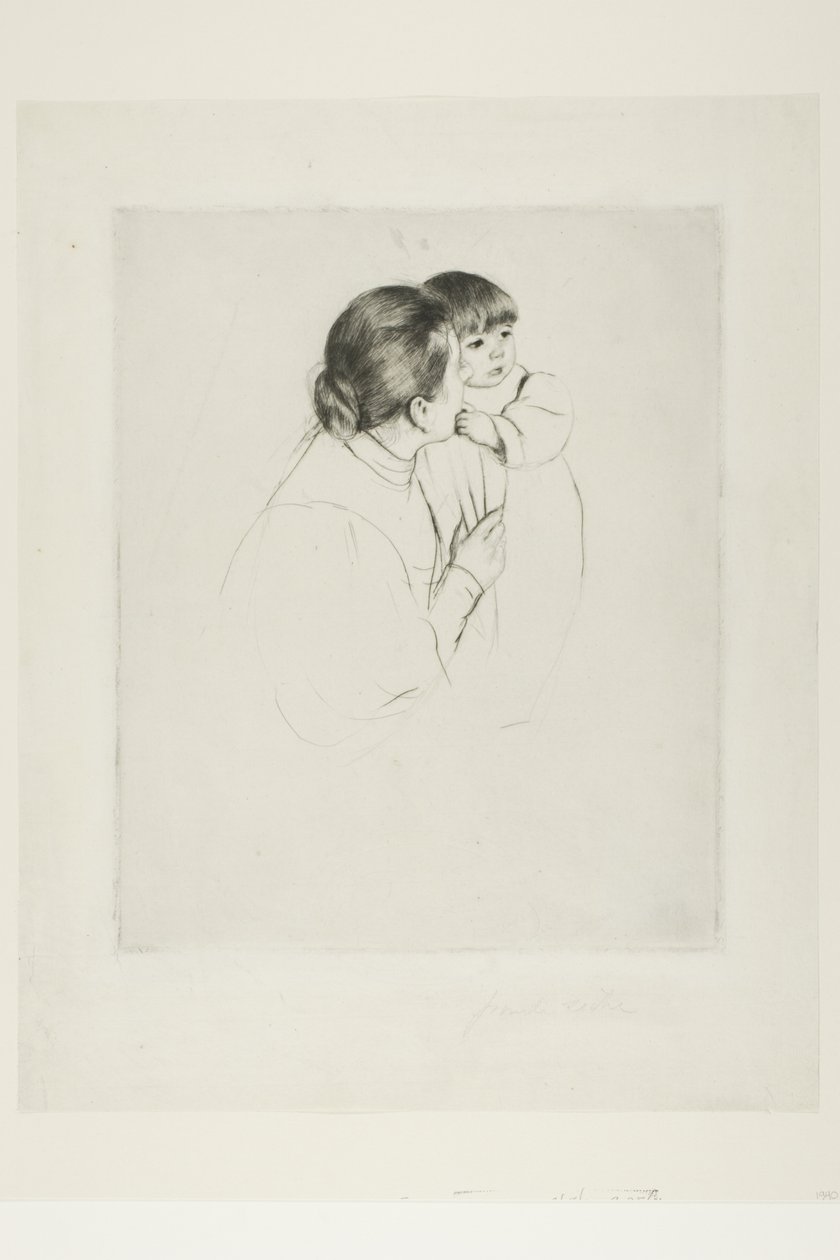 Rolnická matka a dítě od Mary Cassatt