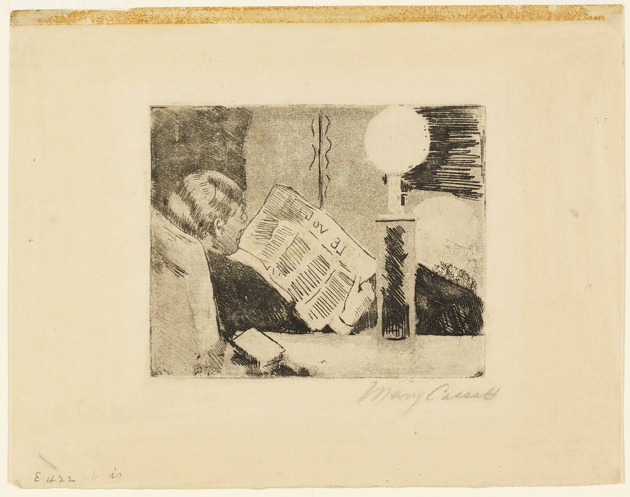 Čtení novin, č.2 od Mary Cassatt
