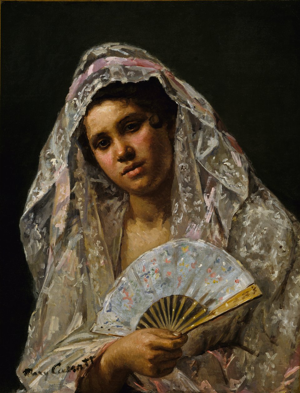 Španělská tanečnice v krajkové mantille, 1873. od Mary Cassatt