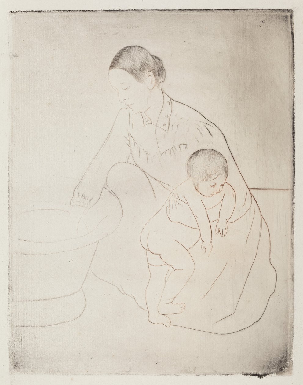 Koupel od Mary Cassatt