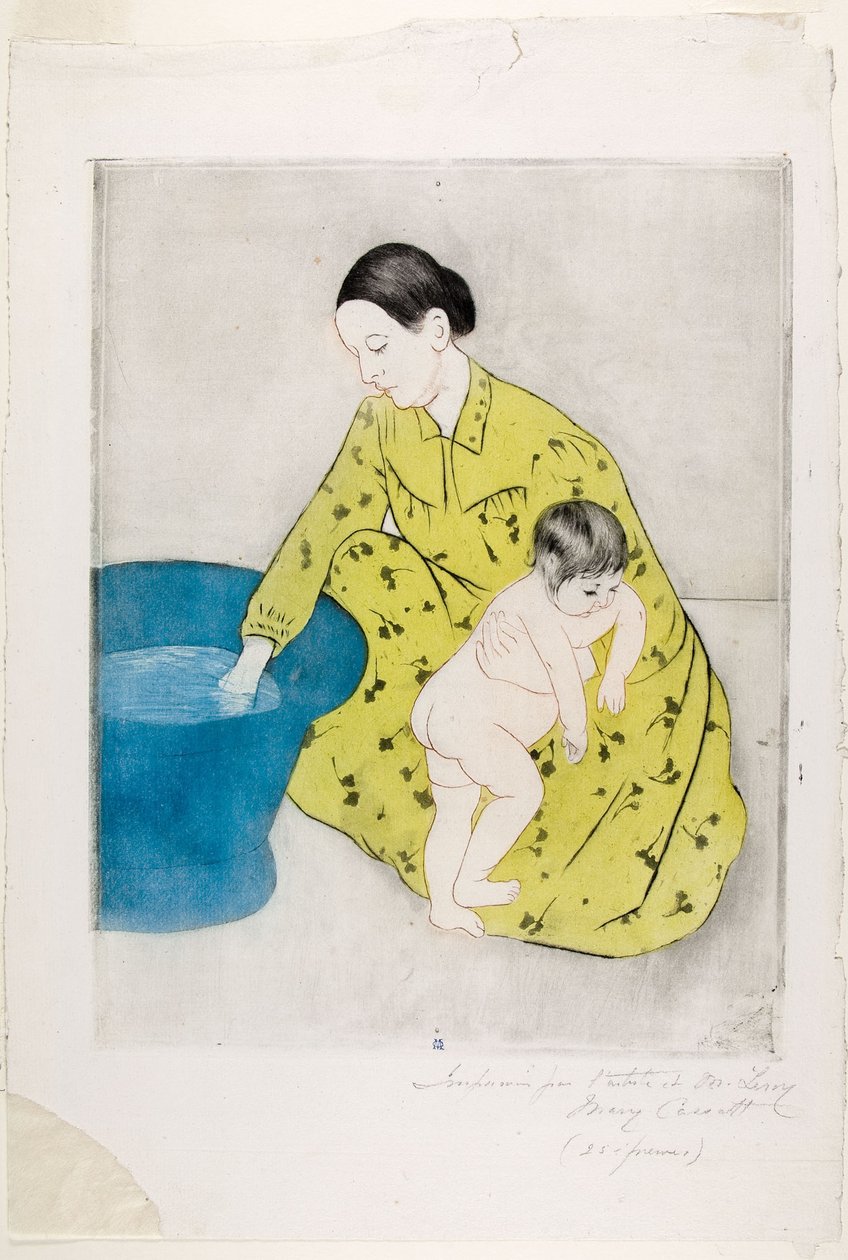 Koupel od Mary Cassatt