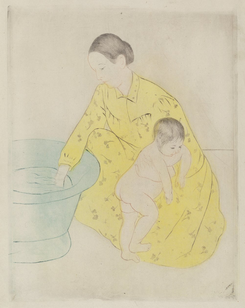 The Bath, 1890-1891. od Mary Cassatt