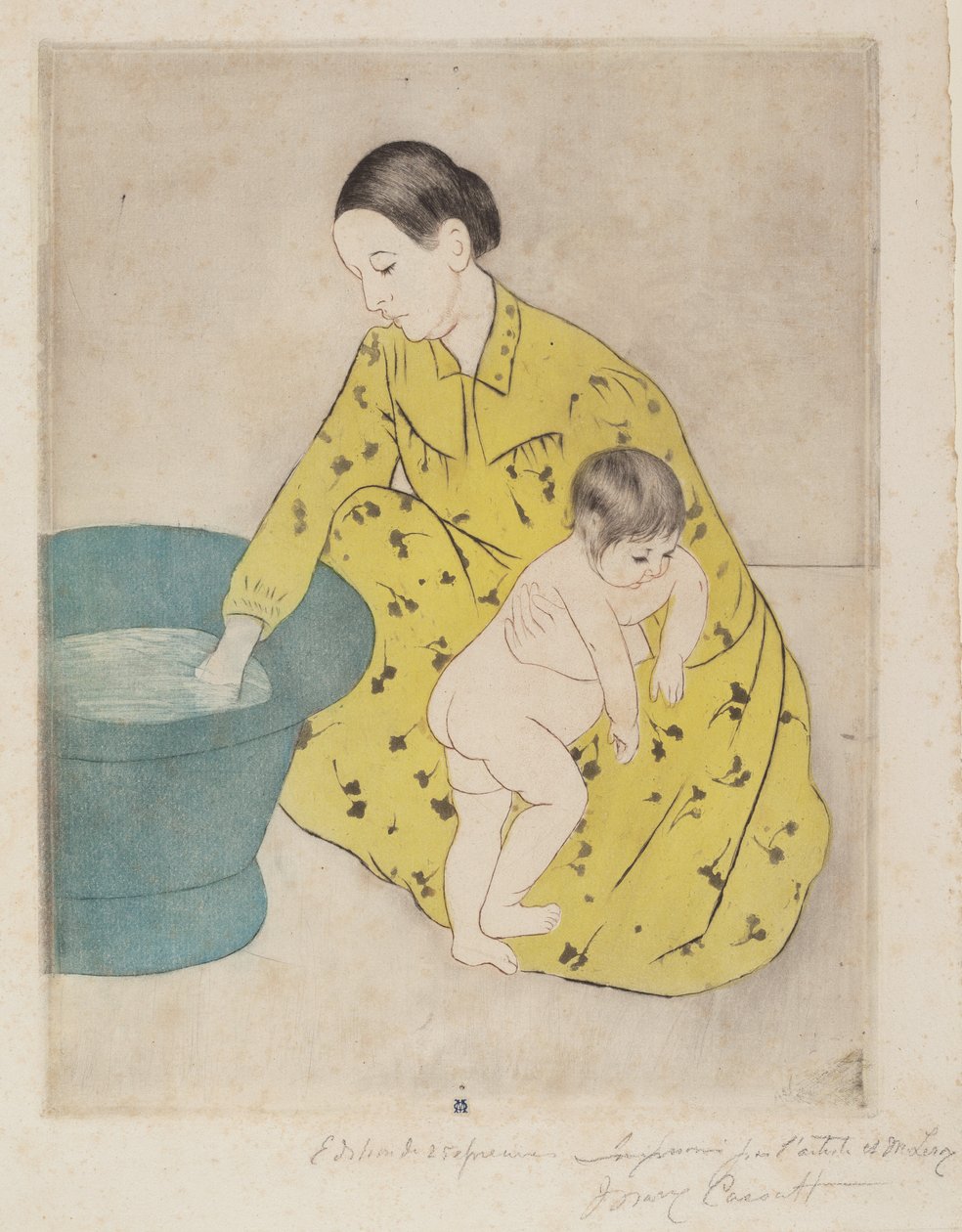 The Bath, 1890-1891. od Mary Cassatt