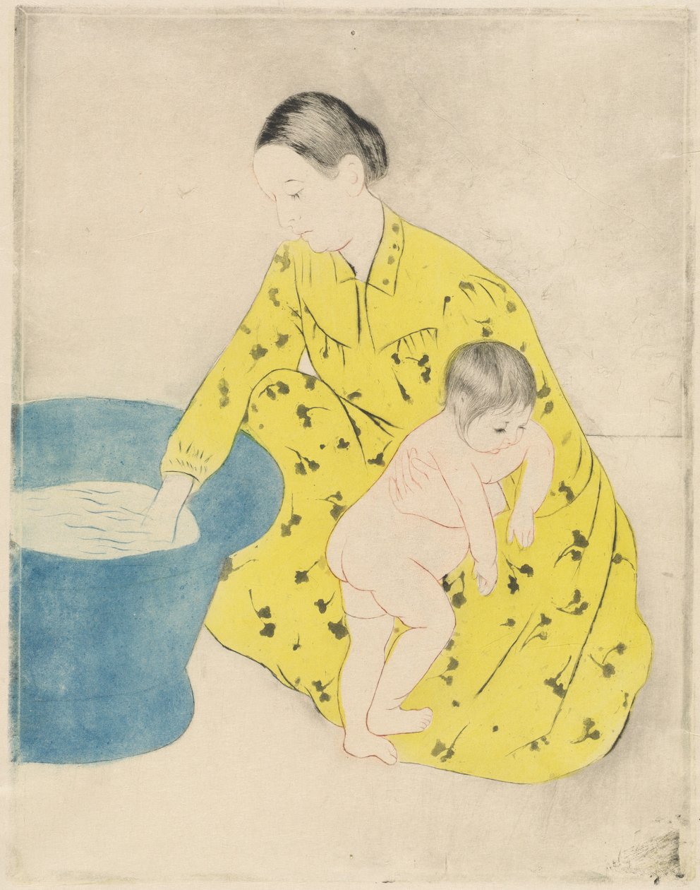 The Bath, 1890-1891. od Mary Cassatt