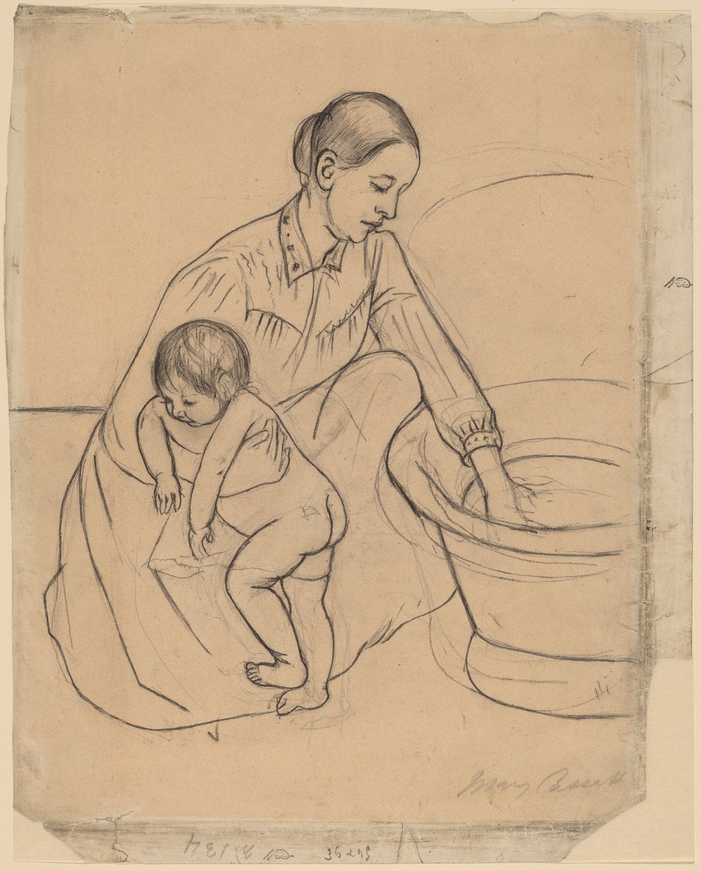 The Bath [recto] od Mary Cassatt