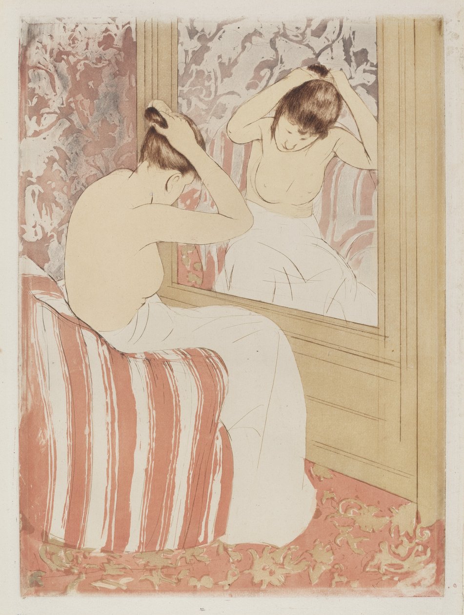 Účes, 1890-1891. od Mary Cassatt