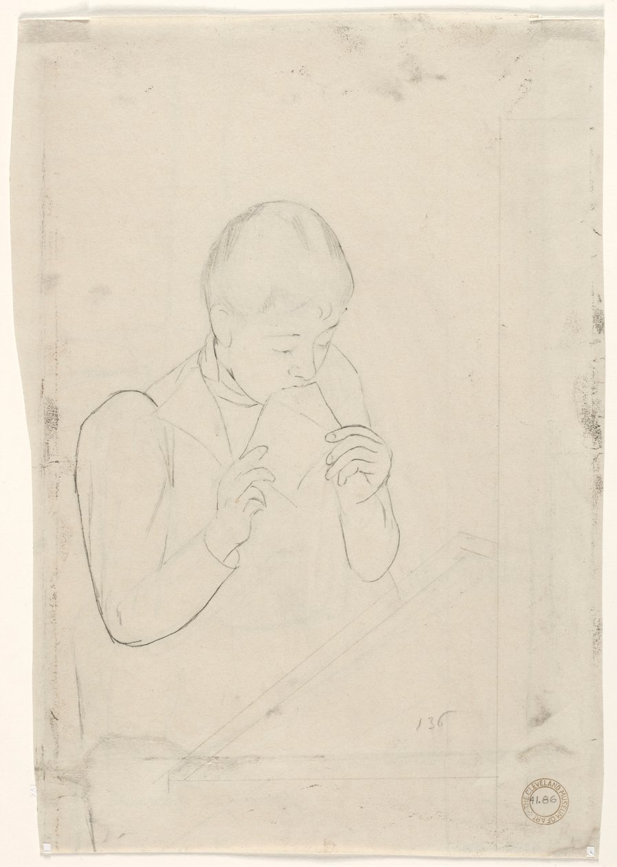 Dopis verso, 1890-1891. od Mary Cassatt
