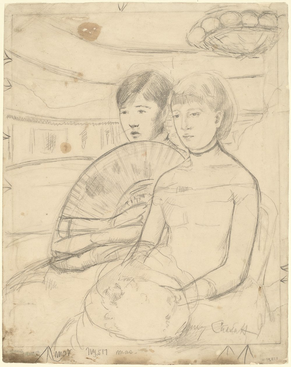The Loge [recto], 1882. od Mary Cassatt