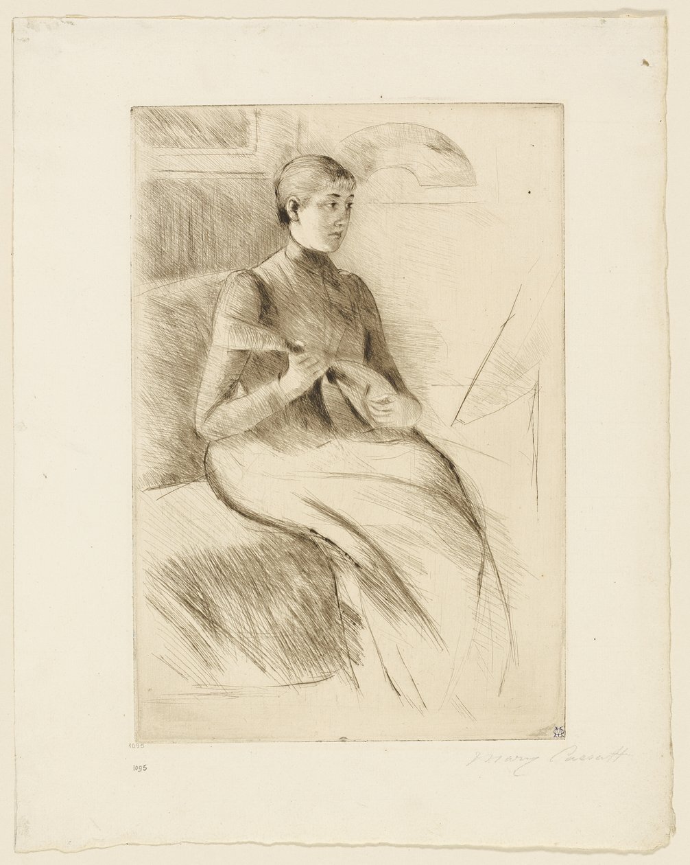 Hráč na mandolínu od Mary Cassatt
