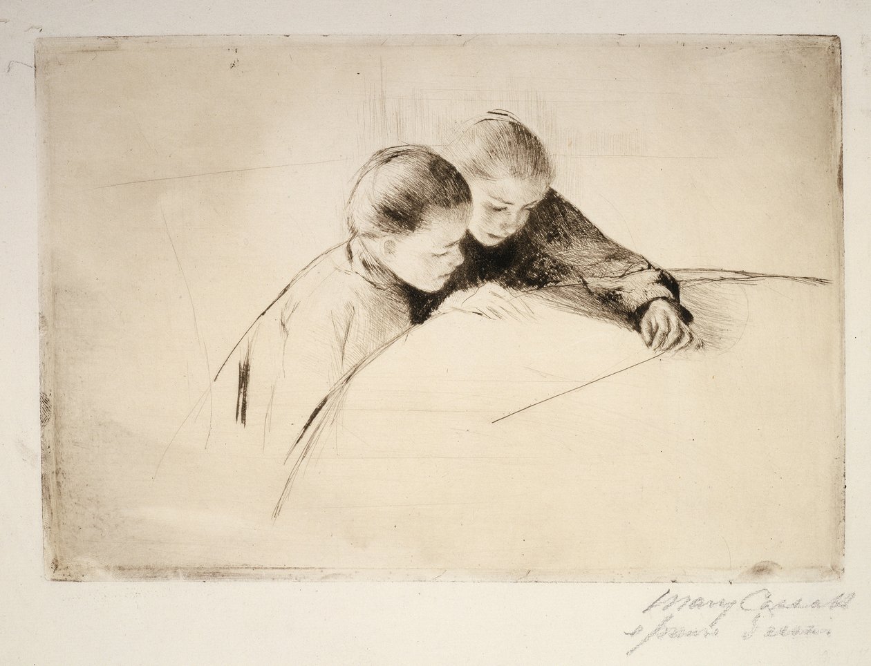 Mapa, 1890 od Mary Cassatt
