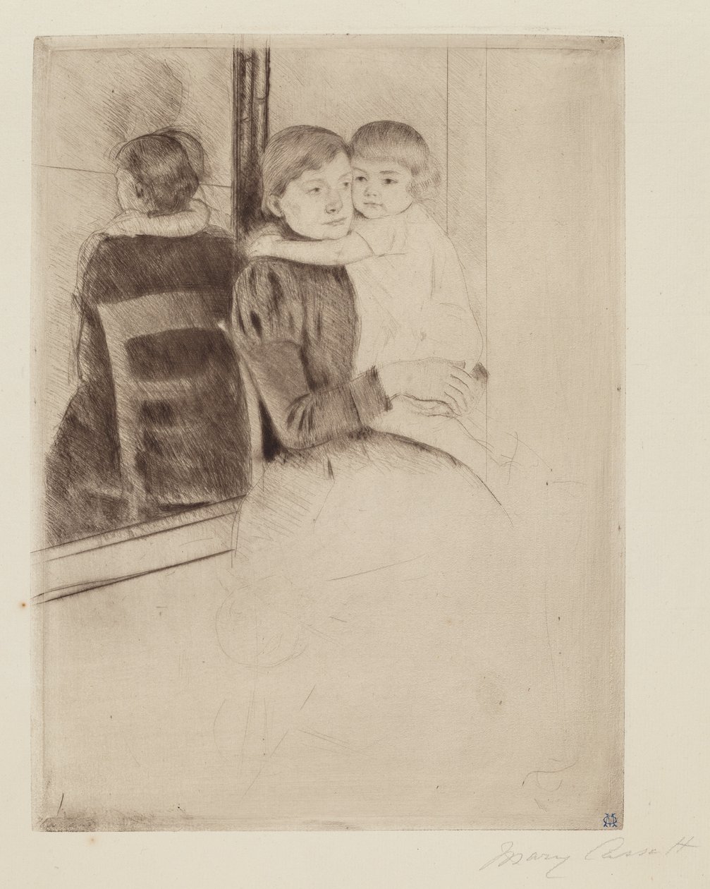 Zrcadlo od Mary Cassatt