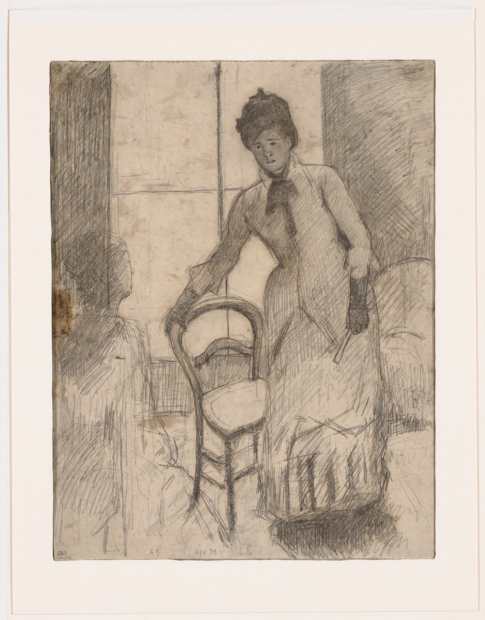 Návštěvník od Mary Cassatt