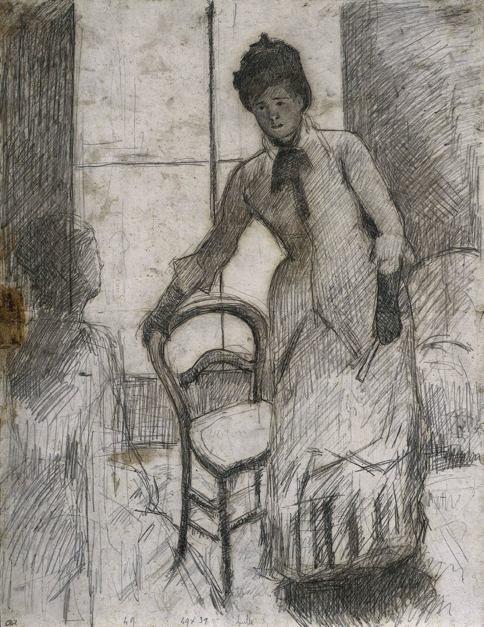 Návštěvník recto, c. 1881. od Mary Cassatt