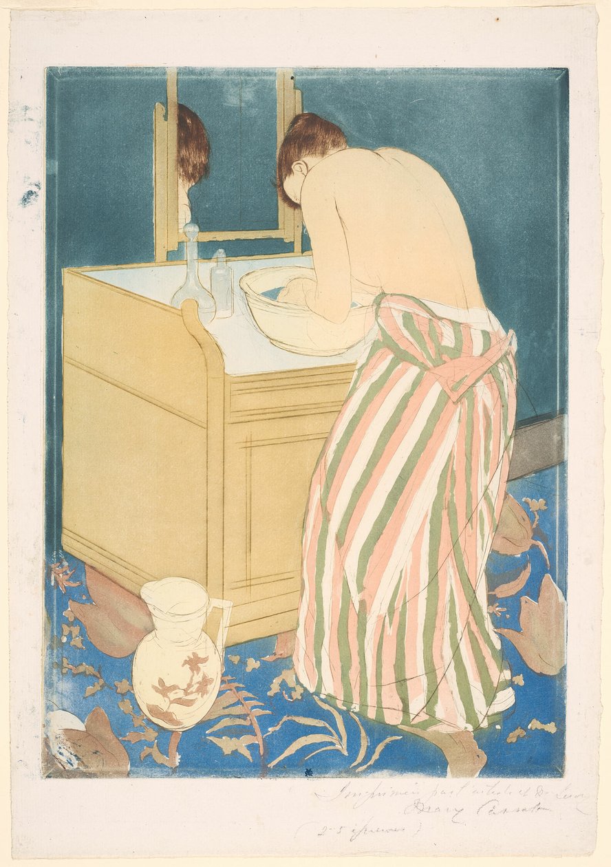 Koupající se žena od Mary Cassatt