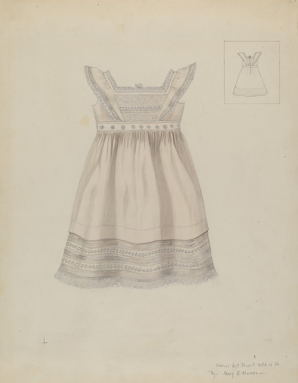 Dětské šaty, c. 1937. od Mary E Humes