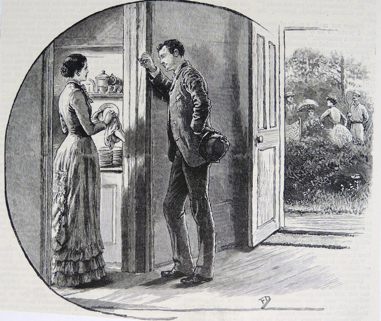 Ilustrace ženy v domácnosti od Mary Ellen Edwards