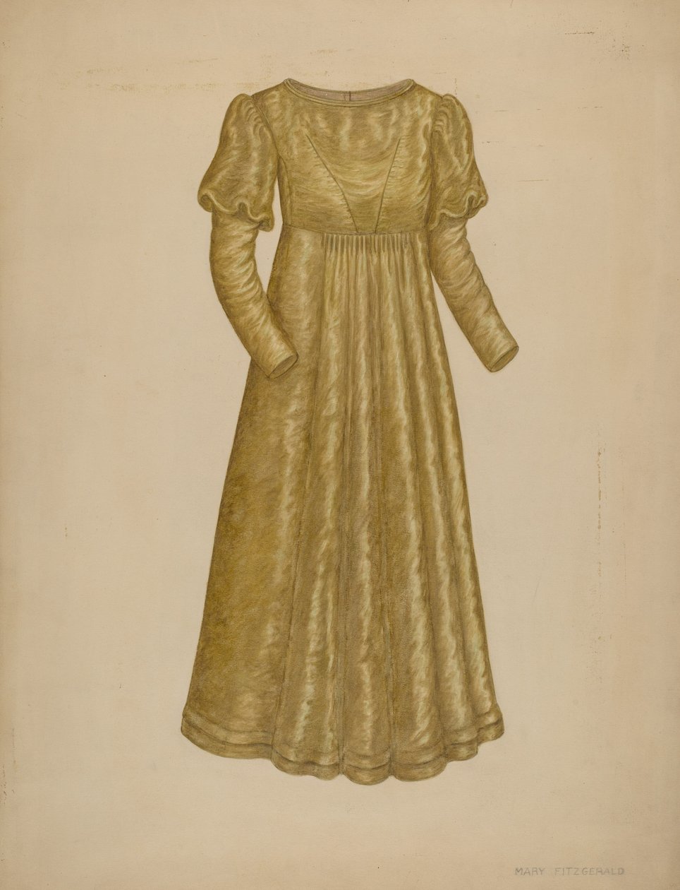 Svatební šaty, 19351942. od Mary Fitzgerald