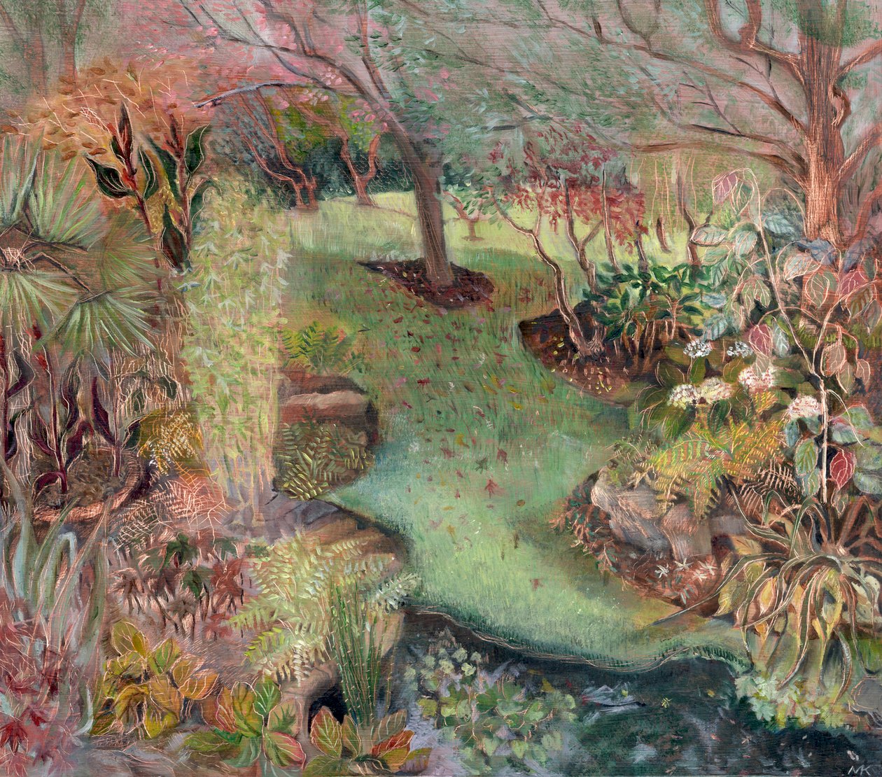 Macgregor Garden, 2003 (olej na palubě) od Mary Kuper