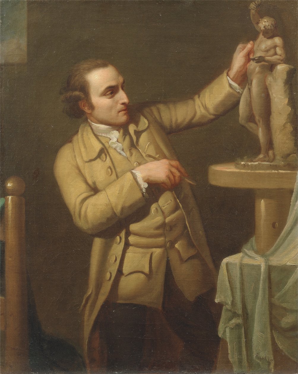 Joseph Nollekens (1737-1823) kolem 1770-71 (olej na plátně) od Mary Moser