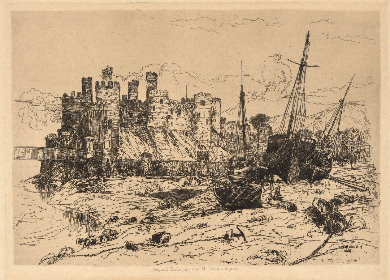Hrad Conway, Wales od Mary Nimmo Moran