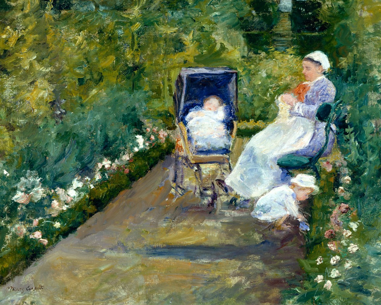 Děti v zahradě (Sestra) od Mary Stevenson Cassatt