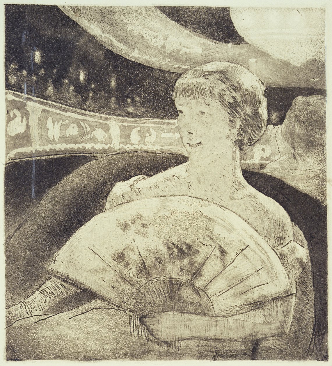 V opeře (akvatinta) od Mary Stevenson Cassatt