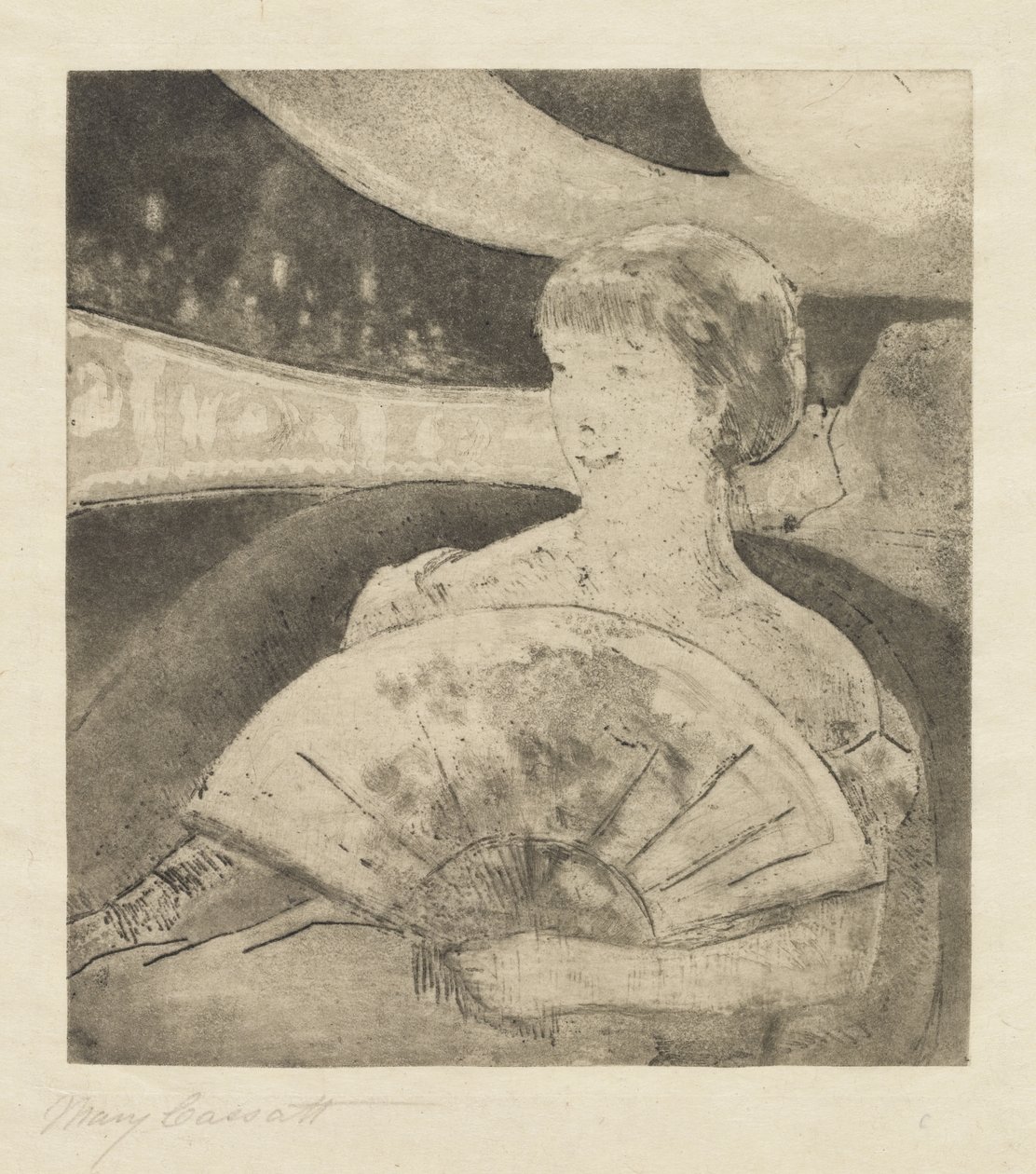 V Operním boxu od Mary Cassatt