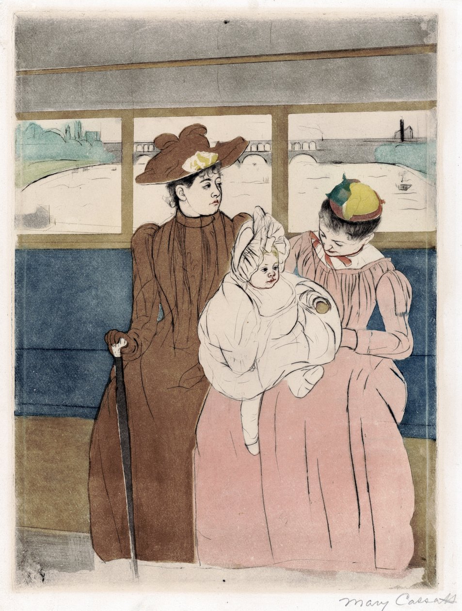 Omnibussissa od Mary Stevenson Cassatt