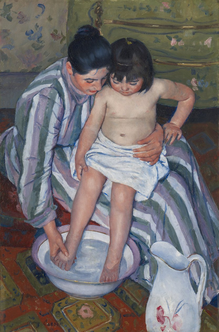 Dětská koupel od Mary Stevenson Cassatt