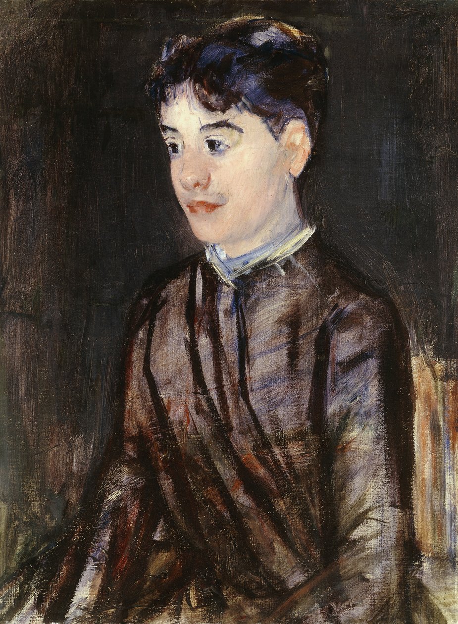 Mladá žena v černém, od Mary Cassatt