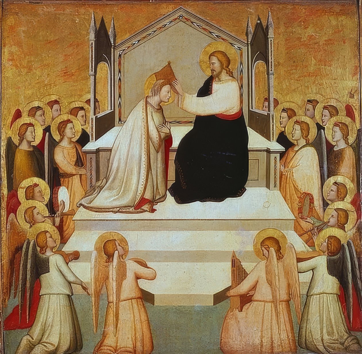 Korunovace Marie. 1335-40 od Maso di Banco