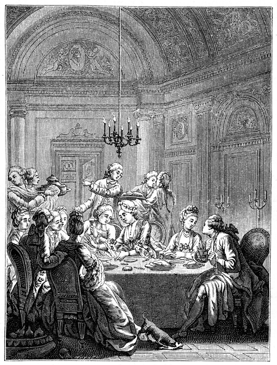 Večeře, 1885. od Masquelier