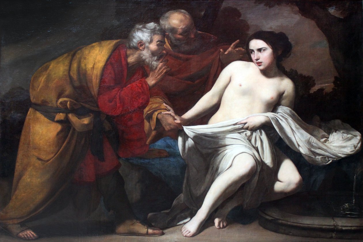 Susanna a starší od Massimo Stanzione