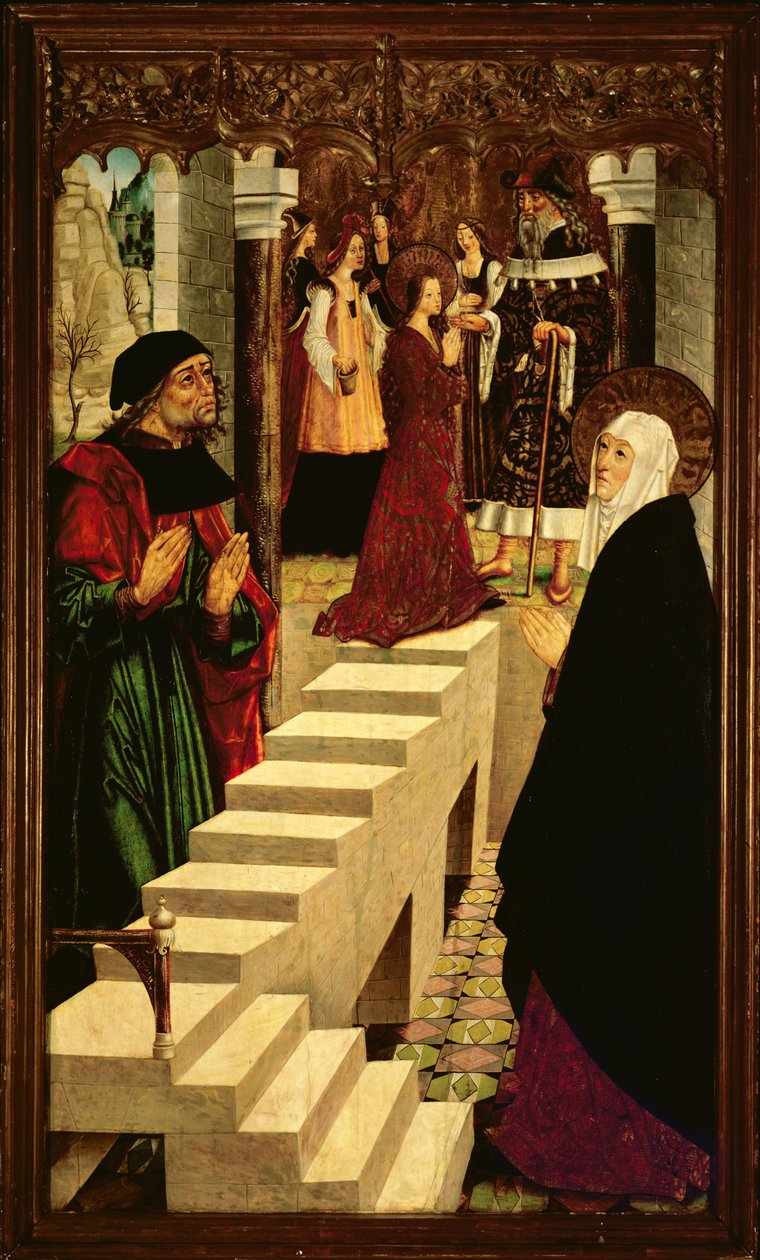 Uvedení Panny Marie v chrámu, c.1500 od Master of Budapest