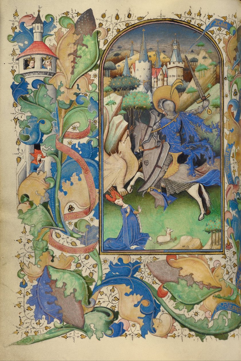 Svatý Jiří a drak od Master of Guillebert de Mets